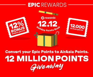 12.12 AIRASIA POINTS HOLIDAY RUSH