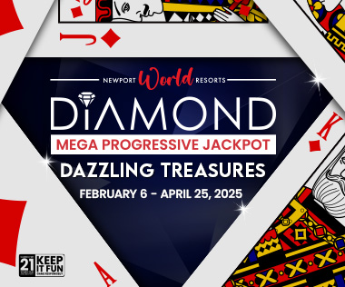 DIAMOND MEGA PROGRESSIVE JACKPOT- DAZZLING TREASURES