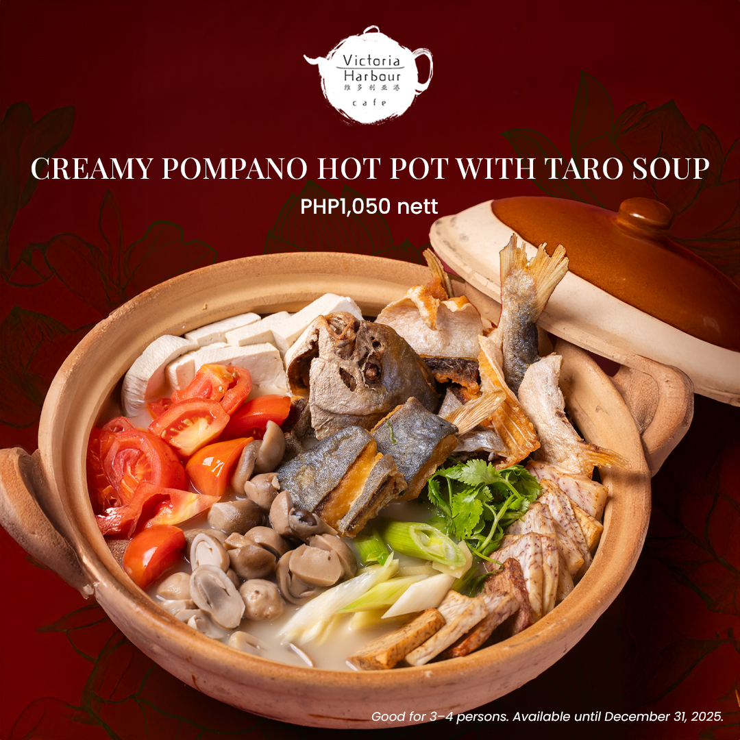 Tender and savory pompano fish  simmered in aromatic taro broth.