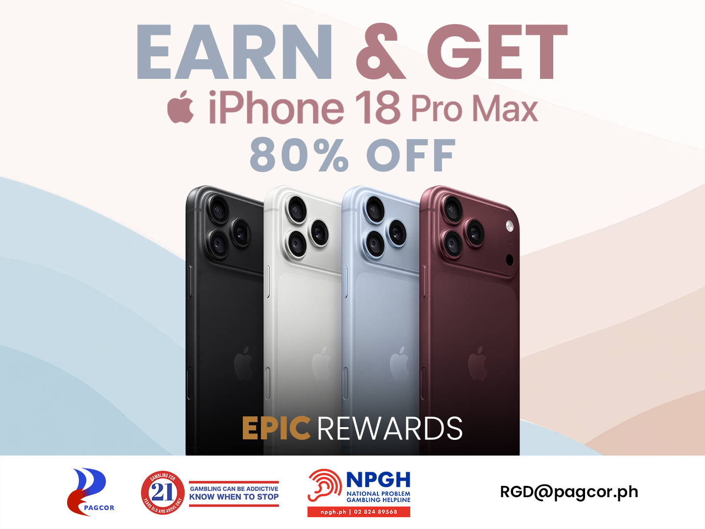 EARN & GET: iPHONE 18 PRO MAX