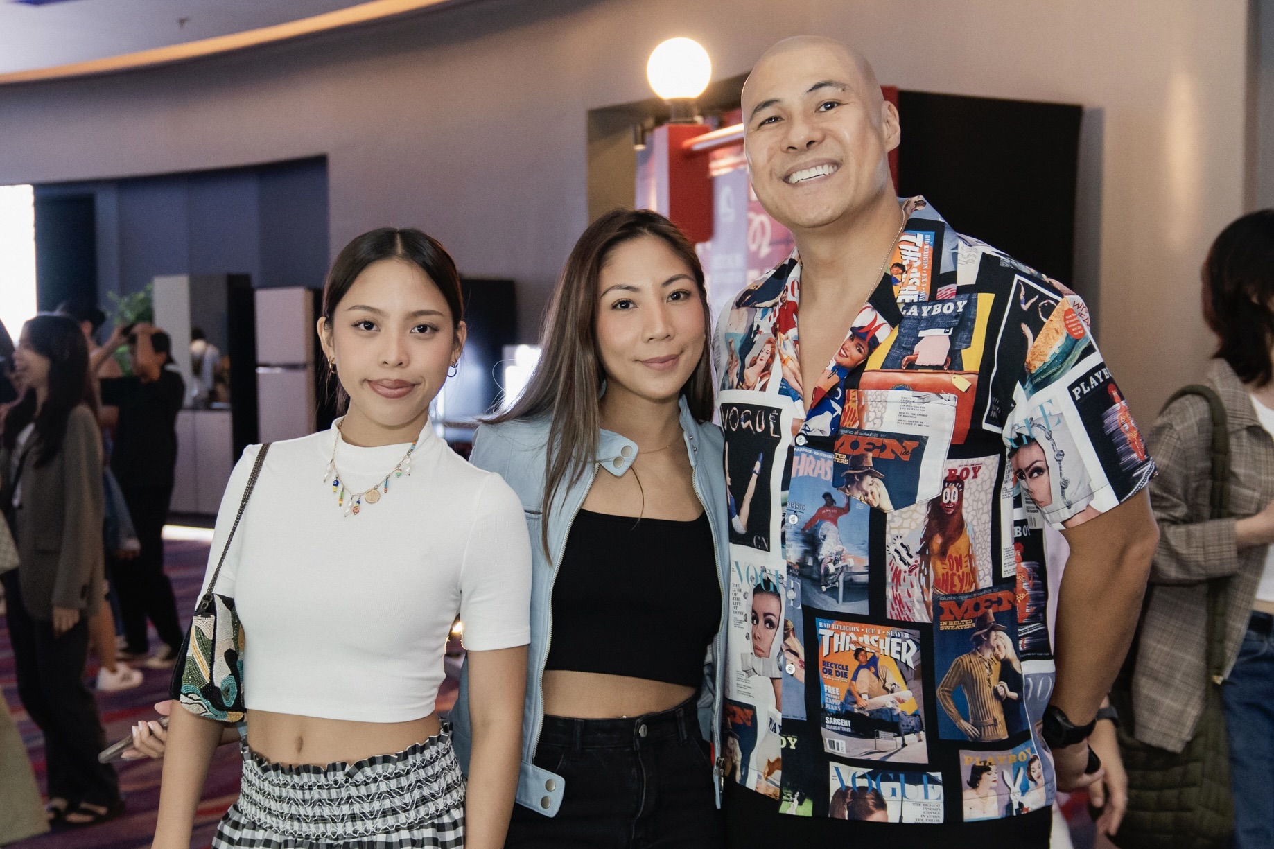 TV host Rovilson Fernandez (right) and family