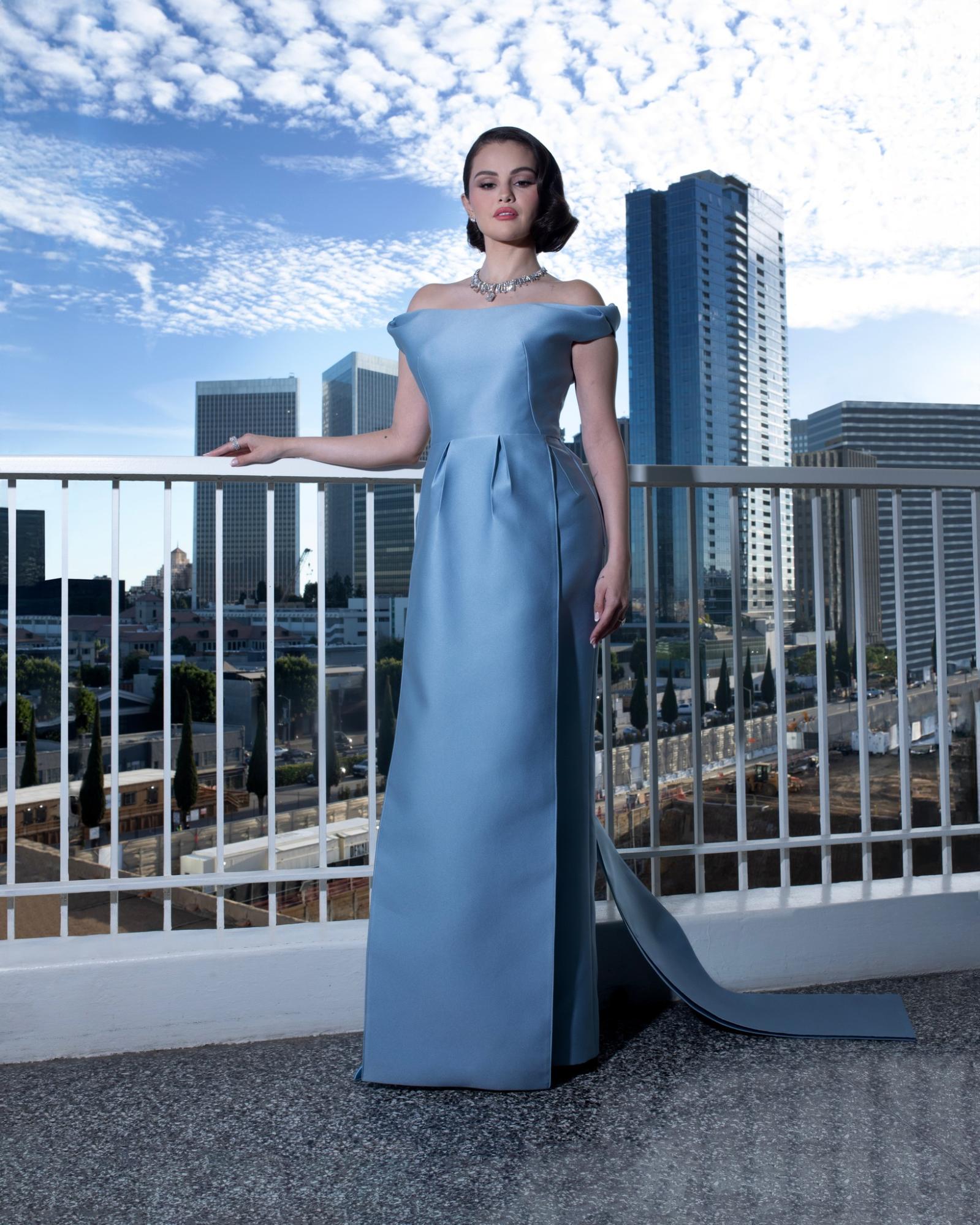  Prada blue gown