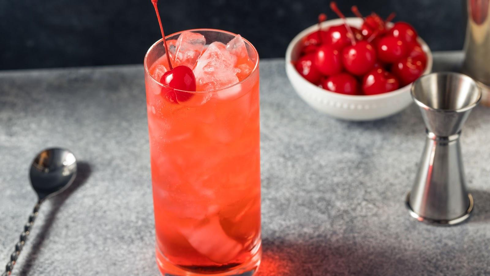 Shirley Temple in a glass