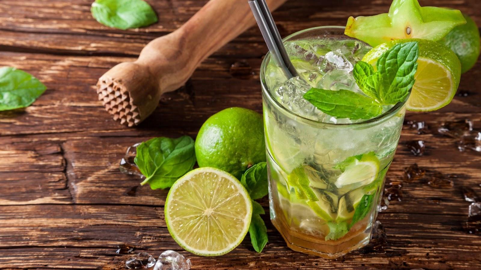 Virgin Mojito in a glass