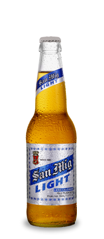 San Mig Light (5% alcohol content)